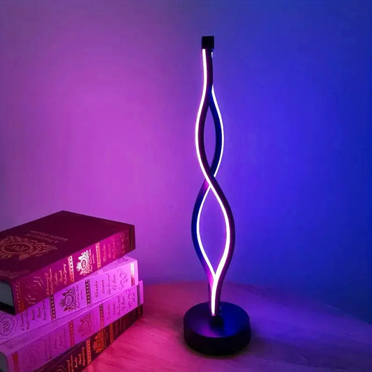 Lampe de chevet LED moderne - design lumineux et futuriste