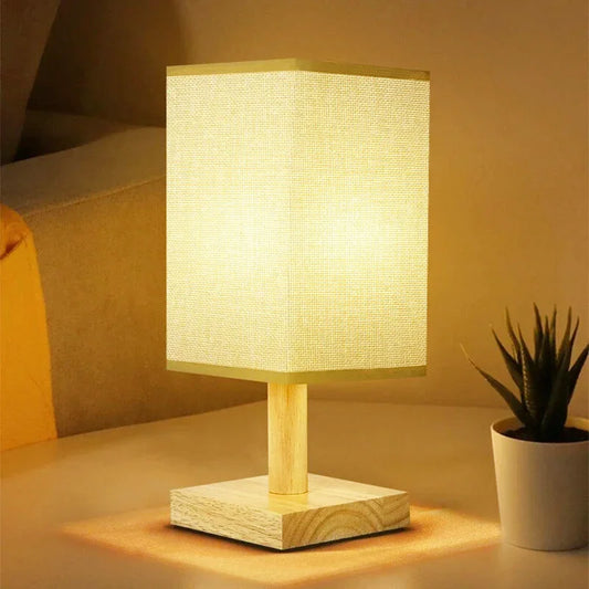 Lampe de chevet sur pied - style abat jour asiatique